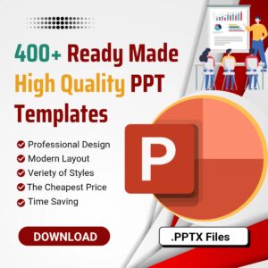 400+ PowerPoint Readymade templates pptx files download